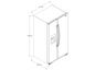Nevera 692 litros Side by Side Gris con Tecnología Xpert Energy Saber- No Frost