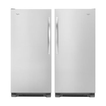 Combo Nevera 18 pies cúbicos Sidekick Gris y Congelador Sidekick de 503 Litros gris WSR57R18DM-WSZ57L18DM