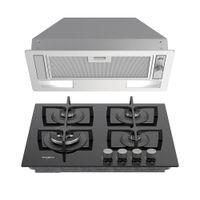 Combo Cubierta Gas 30" y Campana Telescópica