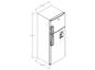 Nevera 305 litros Top Mount Negro Onyx- Sin escarcha