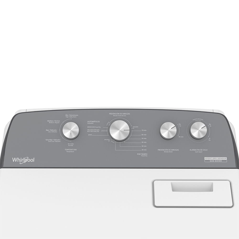 Secadora a gas 21 kg Carga superior | Whirlpool Colombia