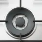 Combo Campana Decorativa de Pared 24" (60cm) Gris y Cubierta a Gas 59 cm con 4 quemadores Gris