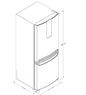 Nevera 450 litros congelador inferior Xpert Inverter- No Frost
