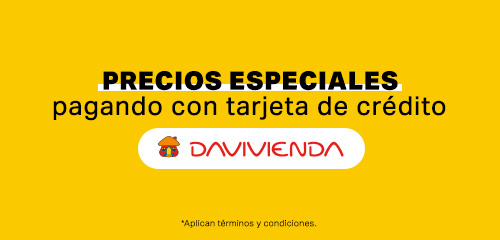 Precios especiales pagando con Davivienda