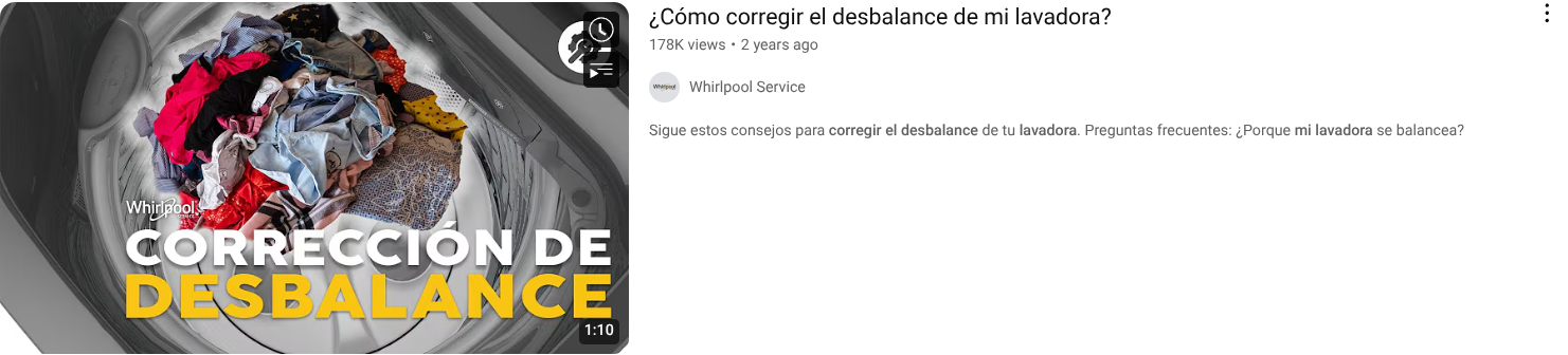 I¿Cómo corregir el desbalance de mi lavadora?